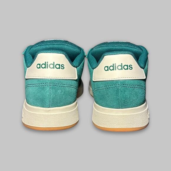 Adidas VL Court 2.0 Green & White Women display picture 3